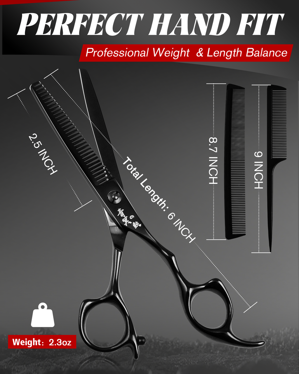 Thinning Shears Comb Set - SRK015TCBK-SET