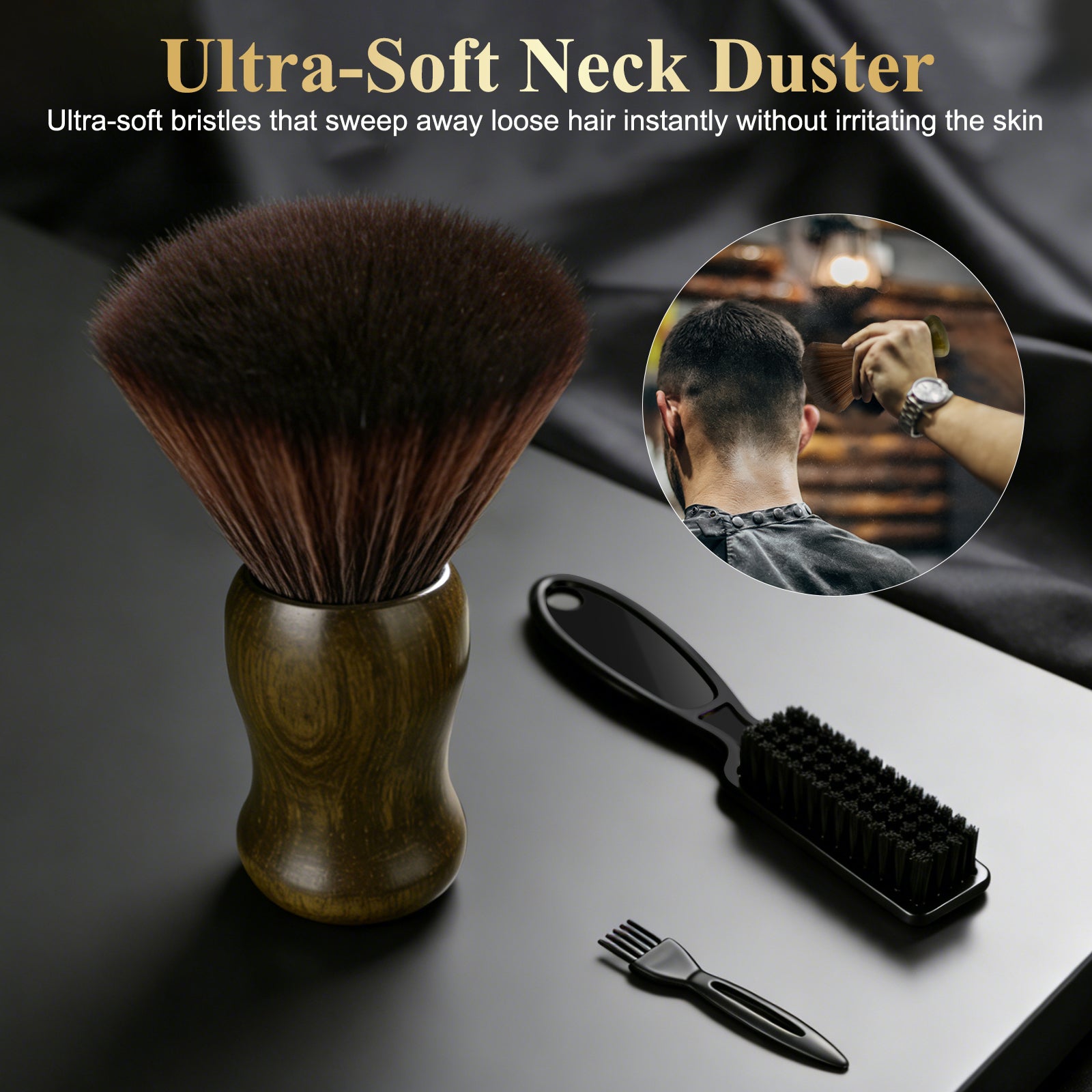 16PCS Barber Comb Brush Accessory Set - SZ001SET-BK-16