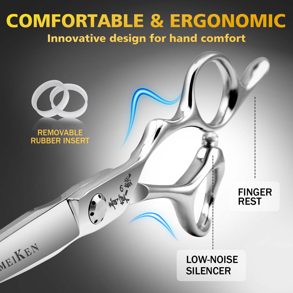 VG10 Non-Slip 3D Convex Shears | B0FC2QFDNX