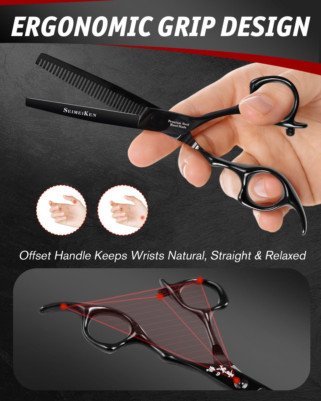 Thinning Shears Comb Set - SRK015TCBK-SET