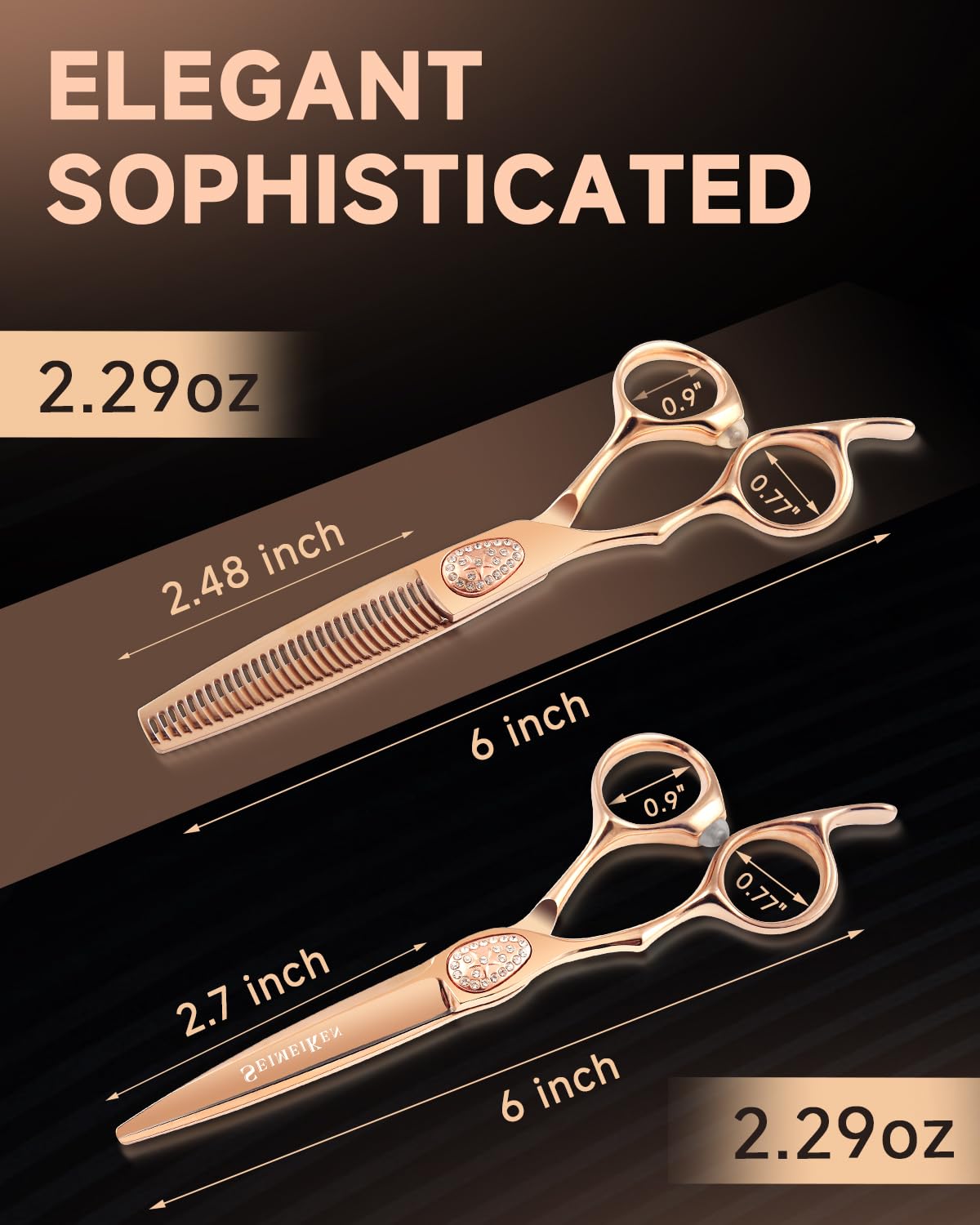 Professional Hair Cutting Scissors Shears & Thinning Set - Japanese 440C Stainless Steel - Haircutting Thinning Shears - Barber Scissors For Hair Stylist- hair Trimming Scissors Women & Men