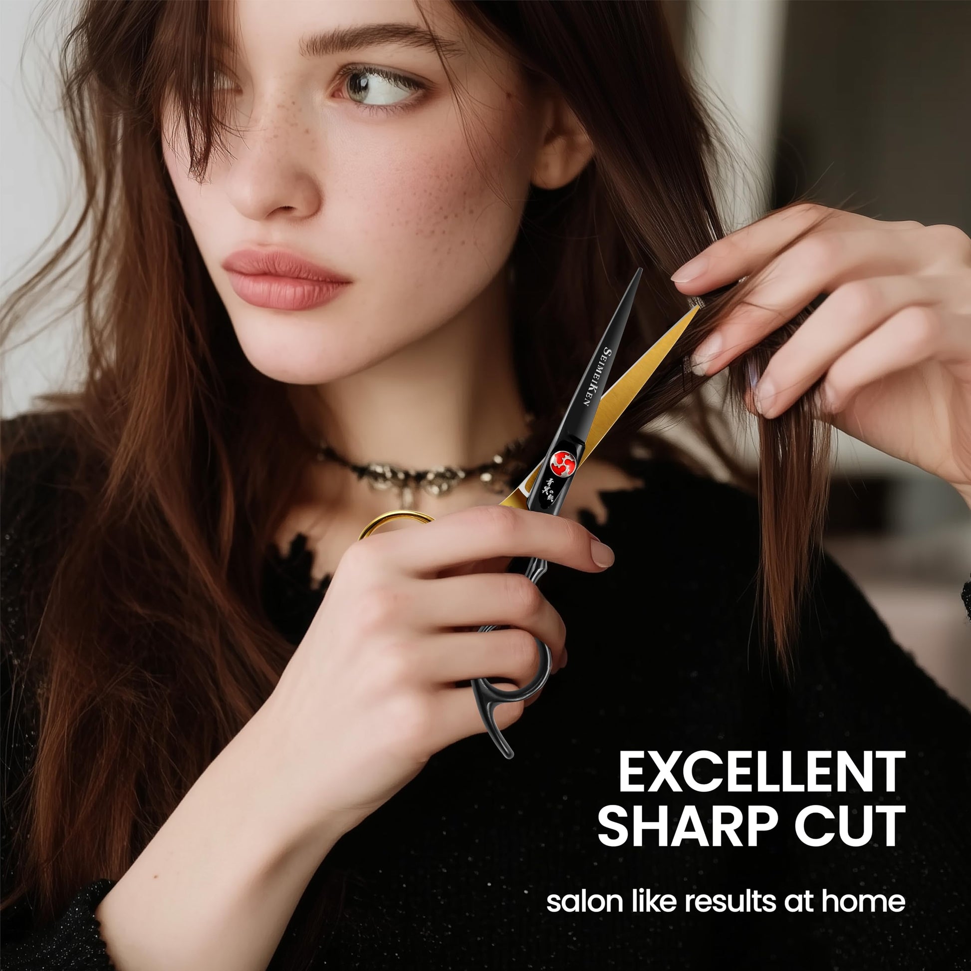 Hair Cutting Scissors Kit – 6.0 Inch Professional Hair Shears - Hairdressing Thinning Scissors for Salon & Home Use