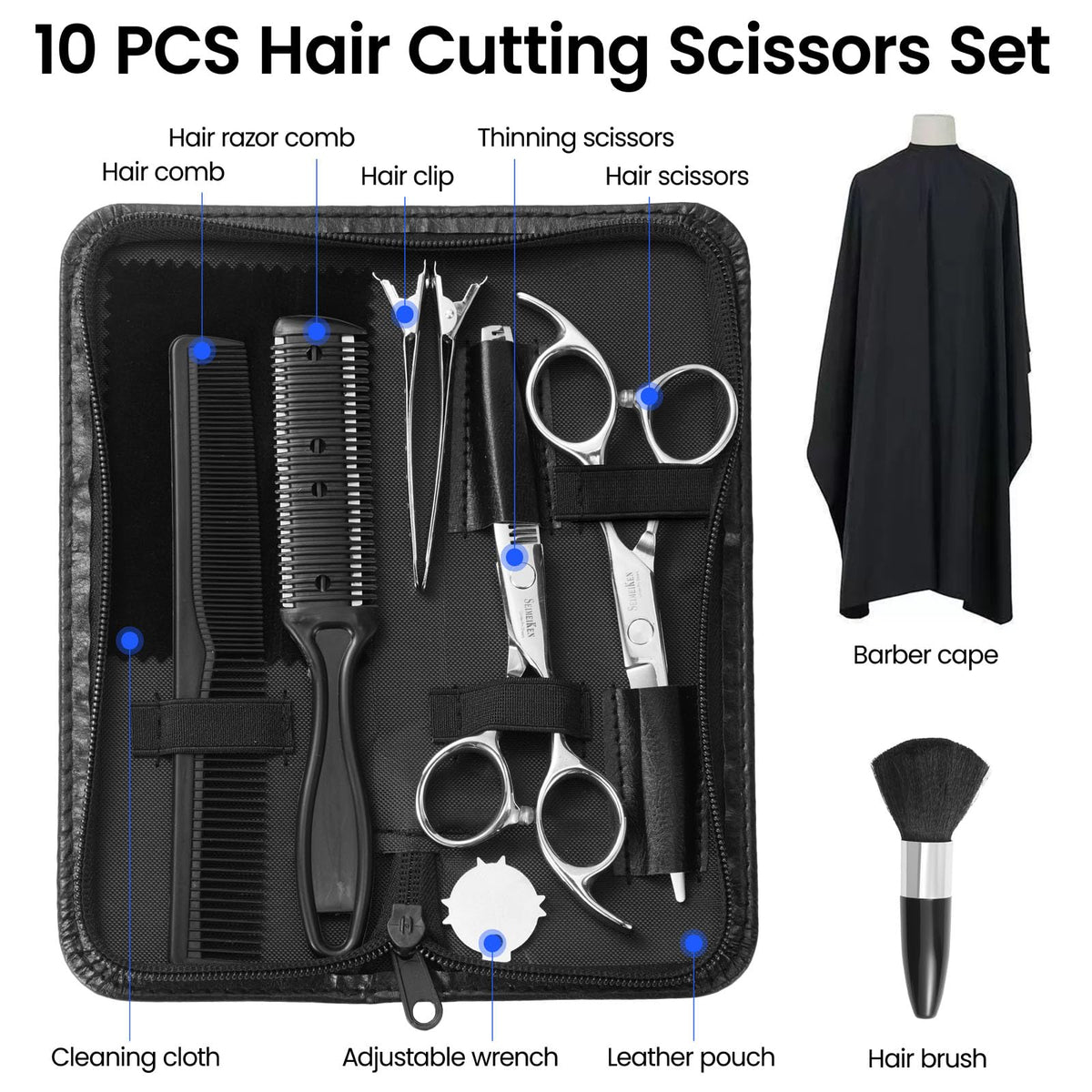 10PCS Complete Hair Styling Kit | SEK011SLSET-60