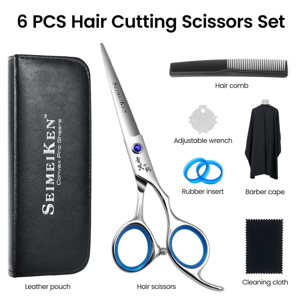 Hair Cutting Scissors – Professional Hair Shears 6.0 Inch - Barber Hairdressing Shears for Salon & Home Use